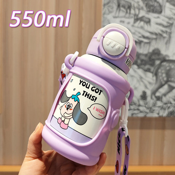 Women’s creative drinking bottle with stable silicone cover Kalsten