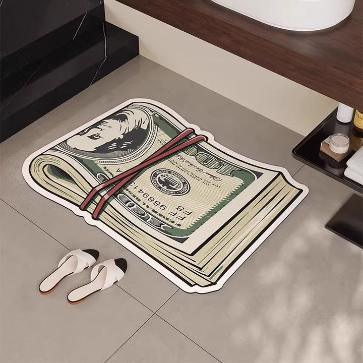 Money Roll Bath Mat
