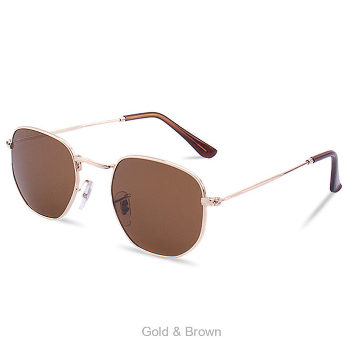 Women's fashionable geometric sunglasses with sturdy metal frame Kalsten