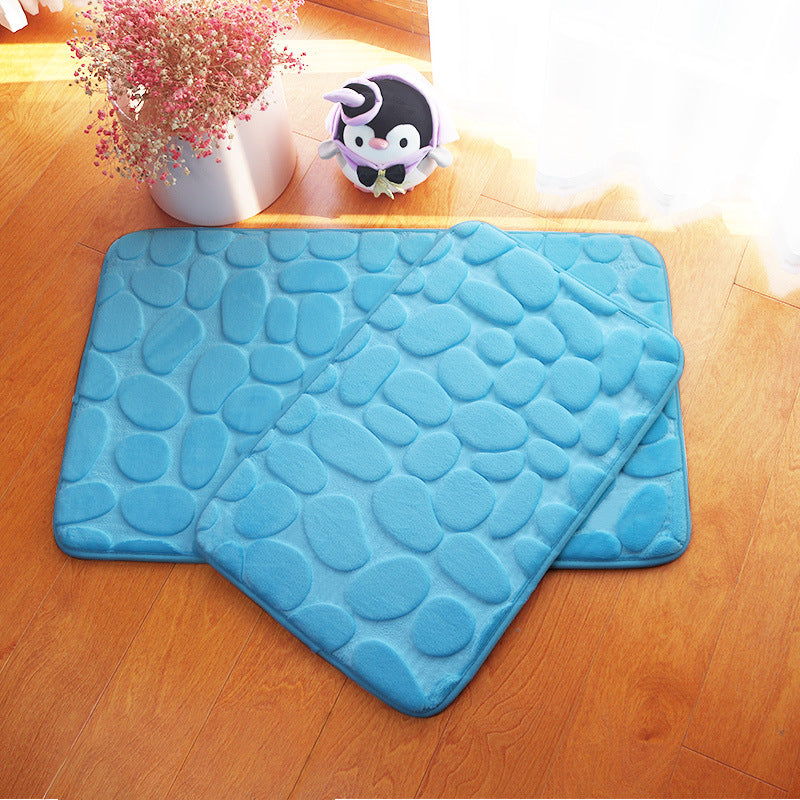 Cushioned Pebble Design Bath Mat Kalsten
