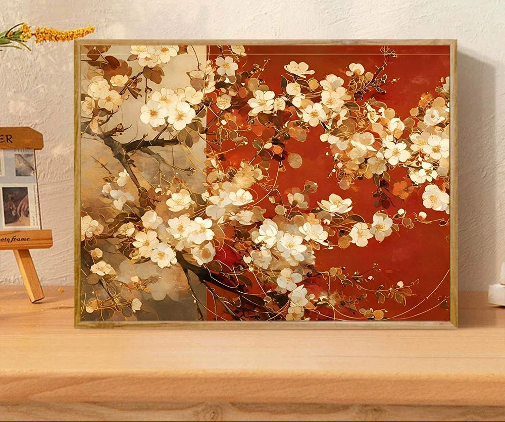 Floral-Themed Decorative Art Print Kalsten