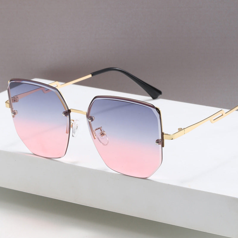Women's geometric designer sunglasses with mirrored lenses Kalsten