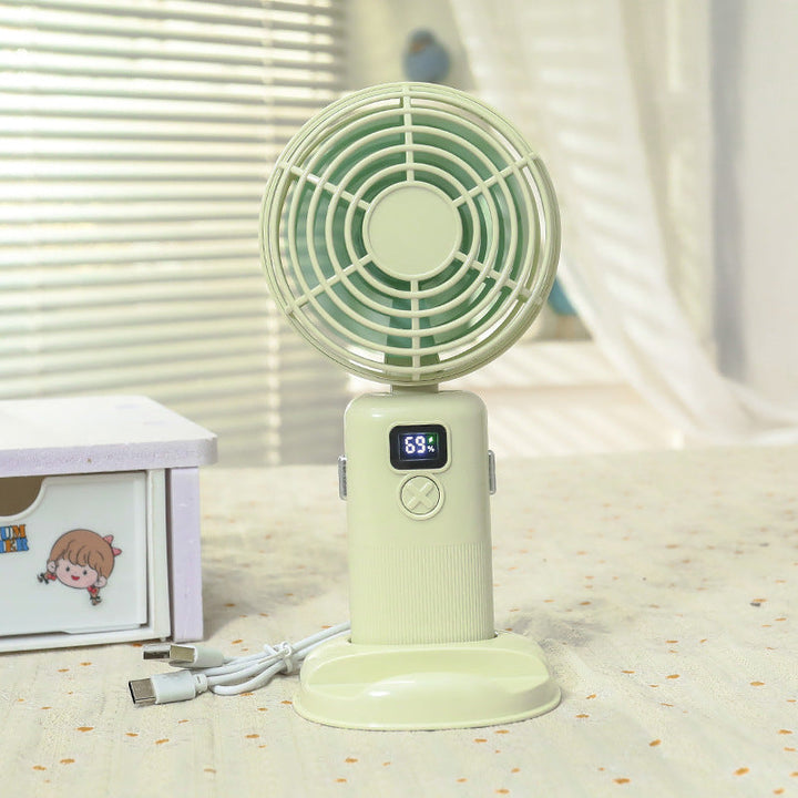Ladies portable mini fan with digital control and USB connection Kalsten