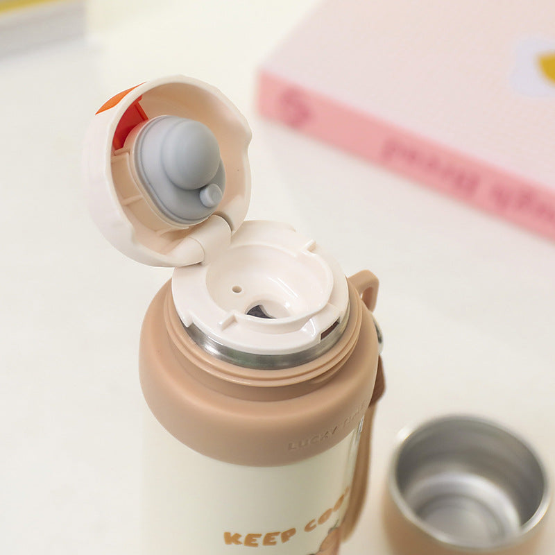 Insulated stainless steel drinking bottle with animal-friendly design Kalsten
