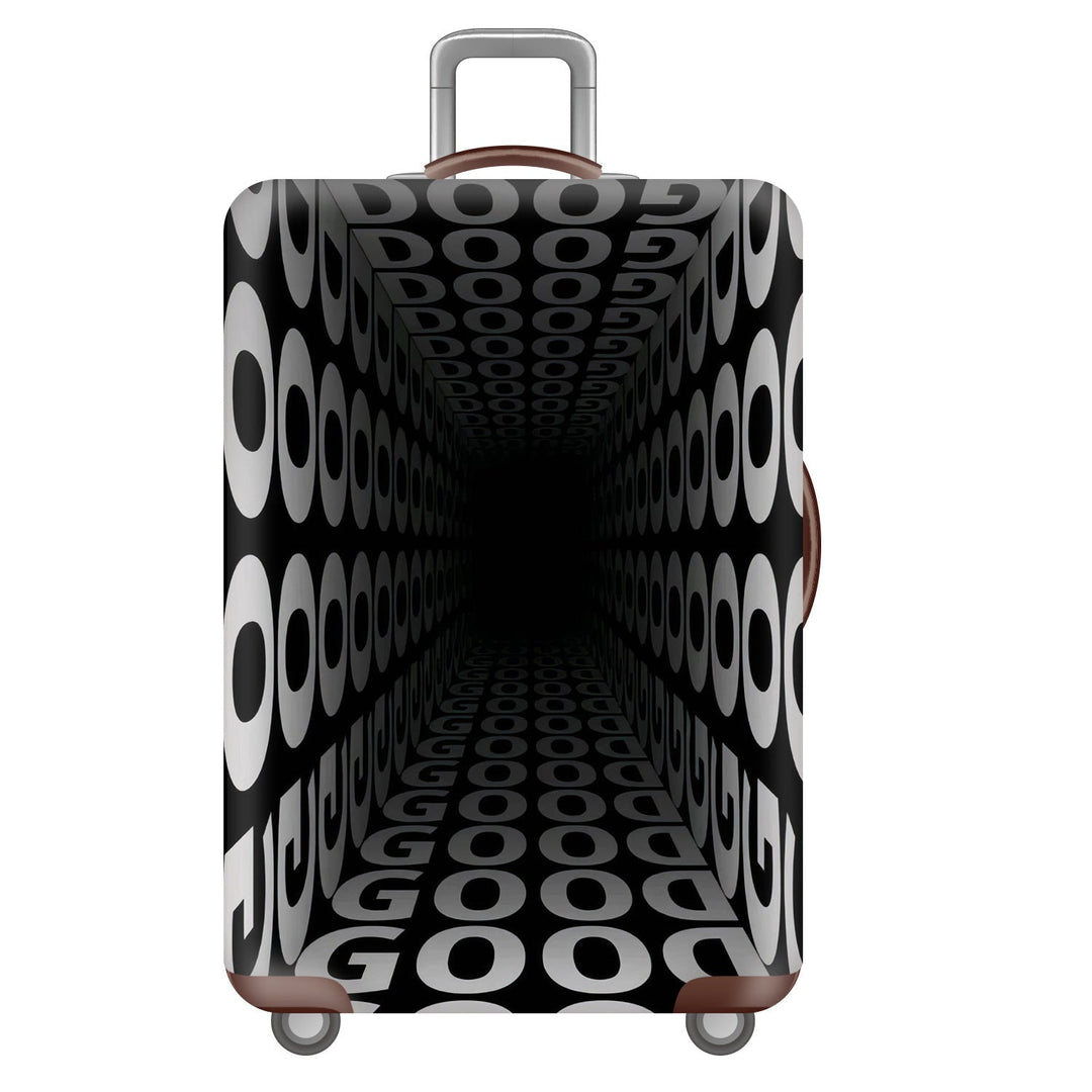 Unisex nan robust hard-shell suitcase with artistic face portrait print and 360° wheels Kalsten