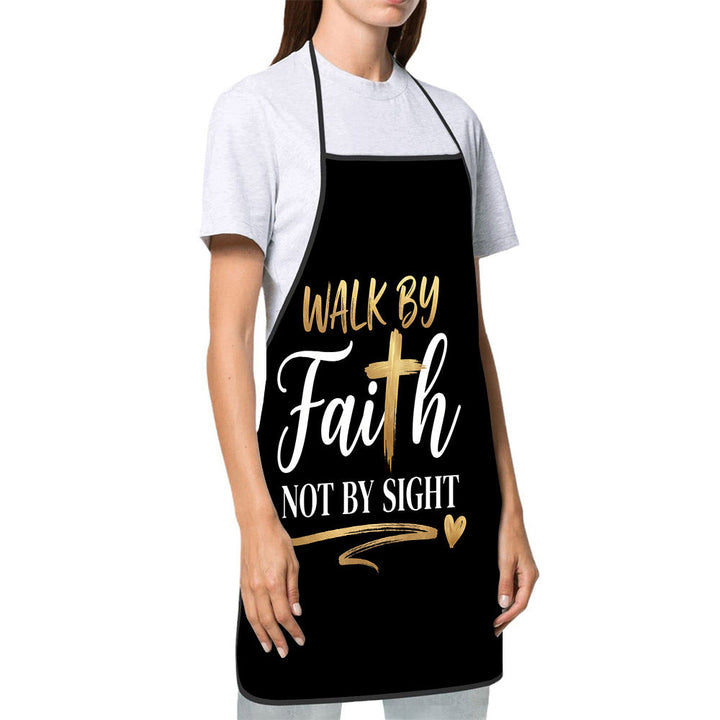 Dog Lover Full-Coverage Kitchen Apron With Adjustable Neck Strap And Waterproof Polyester Shell