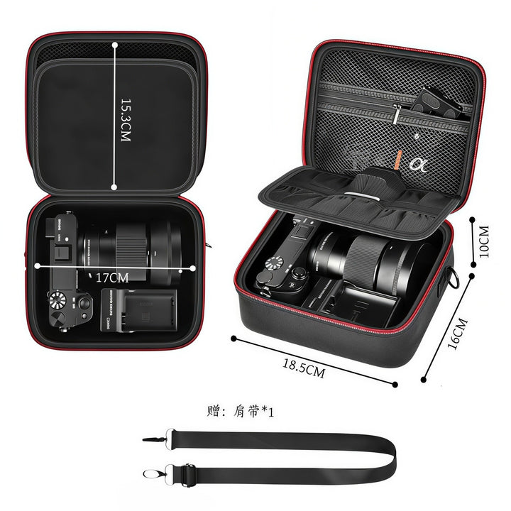 Camera bag with careful interior division Kalsten