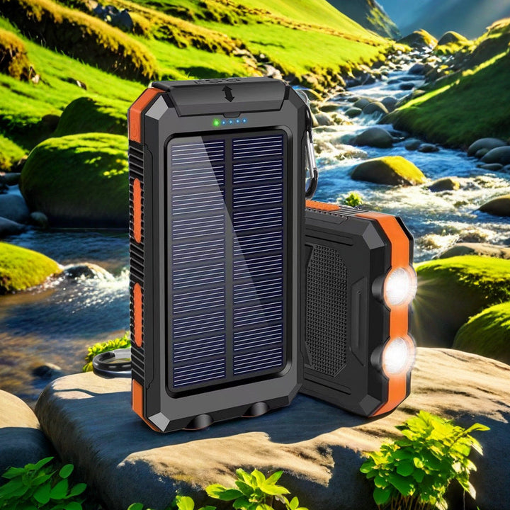 Solar-powered power bank with robust design and integrated fast charging function Kalsten