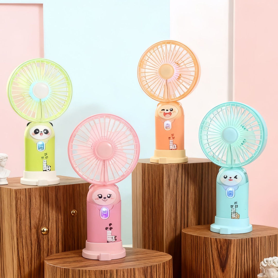 Ladies portable hand fan with cute rabbit design Kalsten