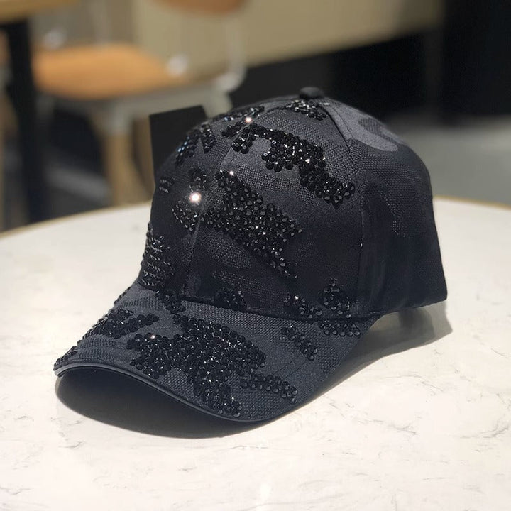 Women's Embellished Sequin Baseball Cap Kalsten