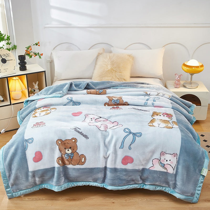 Decorative Fleece Throw Blanket Kalsten