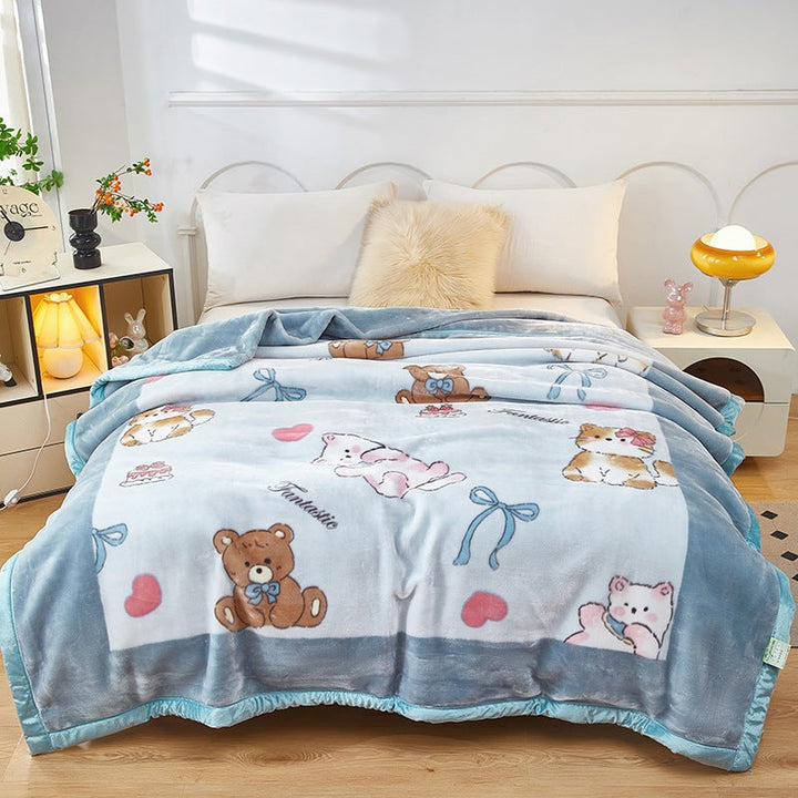 Decorative Fleece Throw Blanket Kalsten