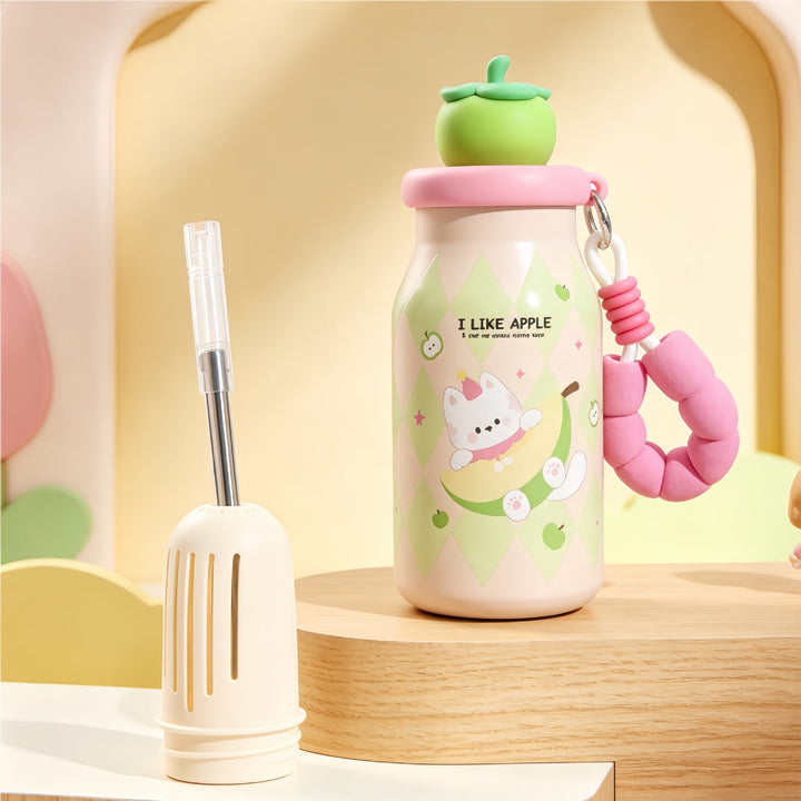 Women’s insulated bottle with practical carrying handle and playful bunny design Kalsten