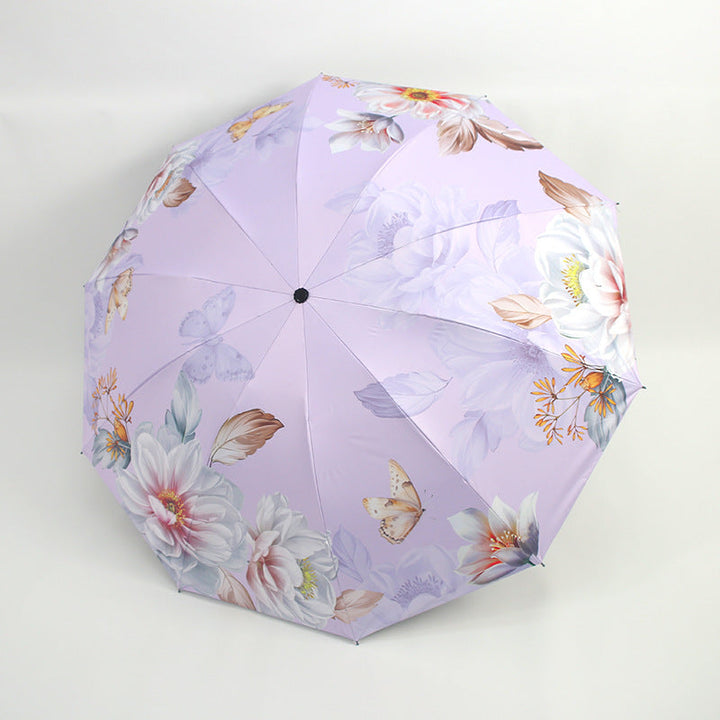 Women's umbrella with floral patterns and UV protection Kalsten