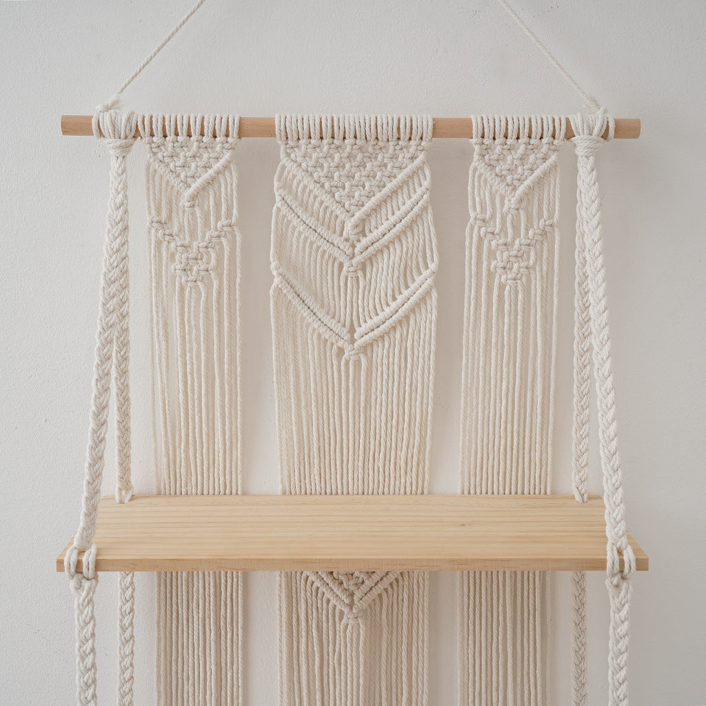 Macramé Wall Hanging Shelf Acalora