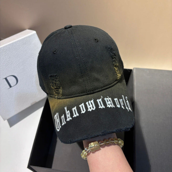 Men's Distressed Graphic Baseball Cap Kalsten
