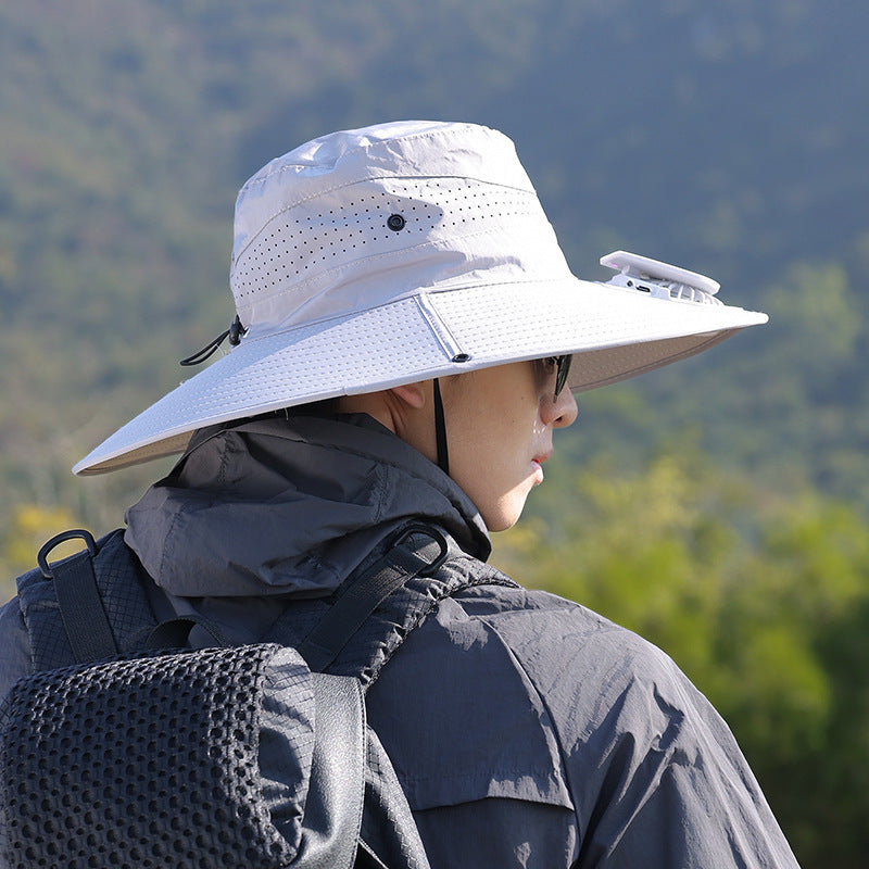 wide-brimmed outdoor sun hat with UV protection, breathable mesh, and adjustable chin strap Kalsten