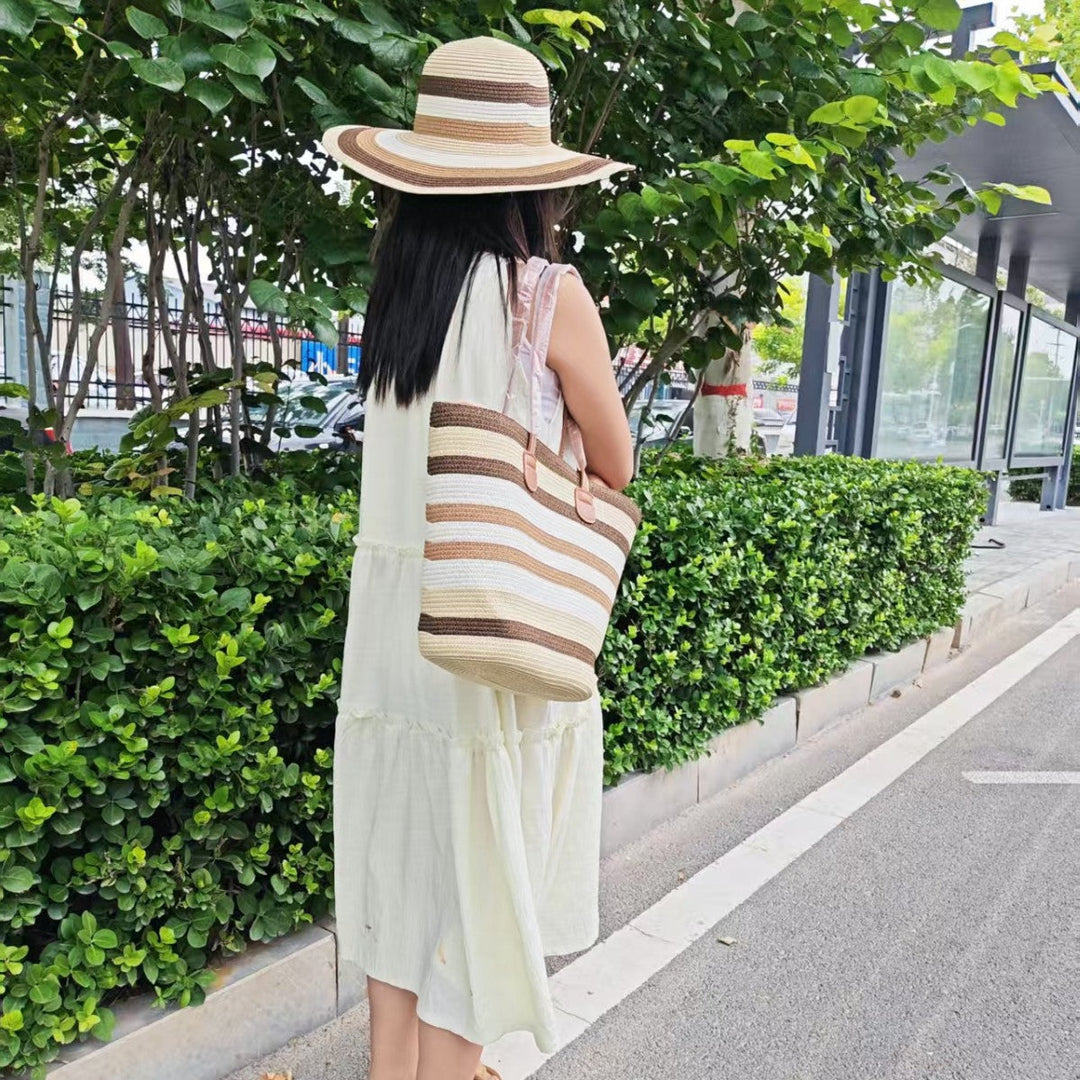 Summery beach bag and sun hat Kalsten