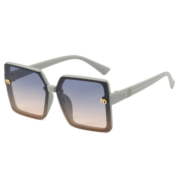 Women's stylish square sunglasses with mirrored gradient Kalsten
