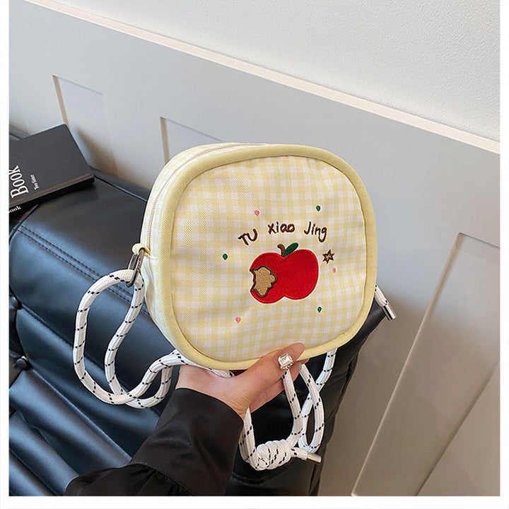 Cute Embroidered School Backpack