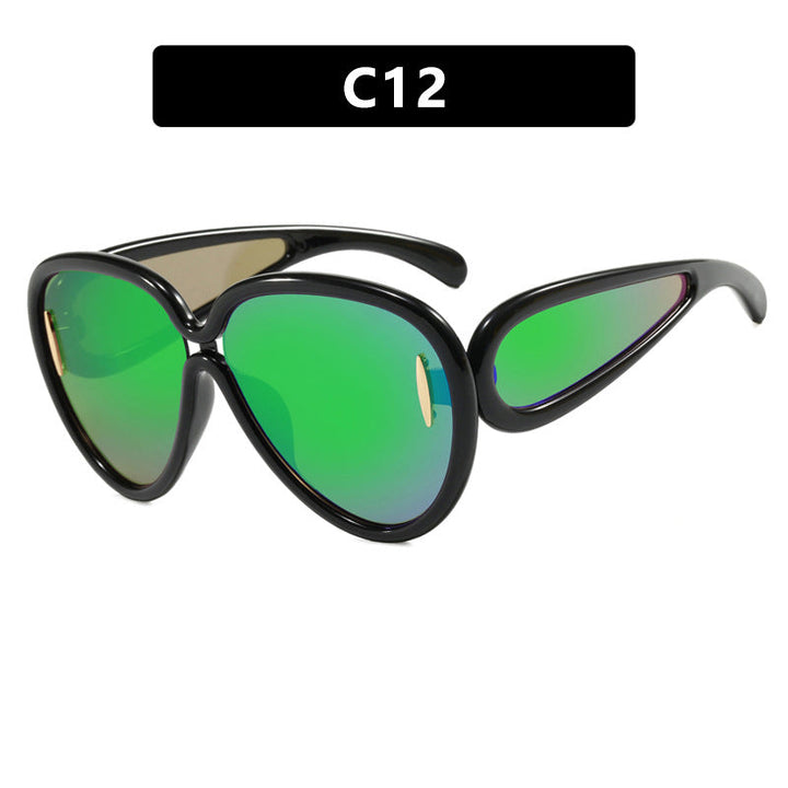 Women extravagant sunglasses in creative design Kalsten