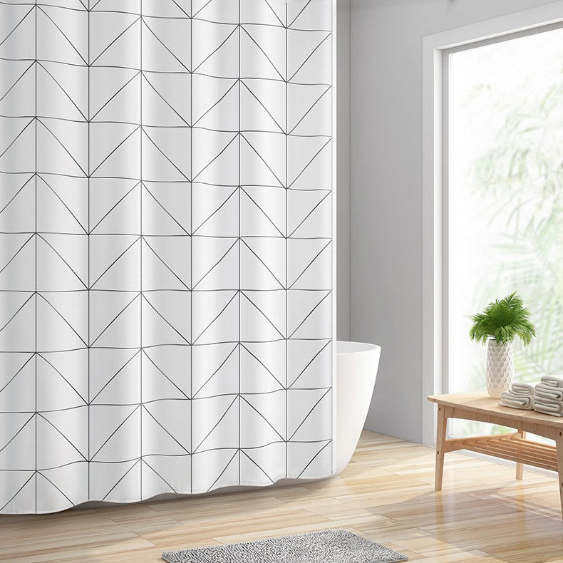 Modern Geometric Pattern Shower Curtain Kalsten