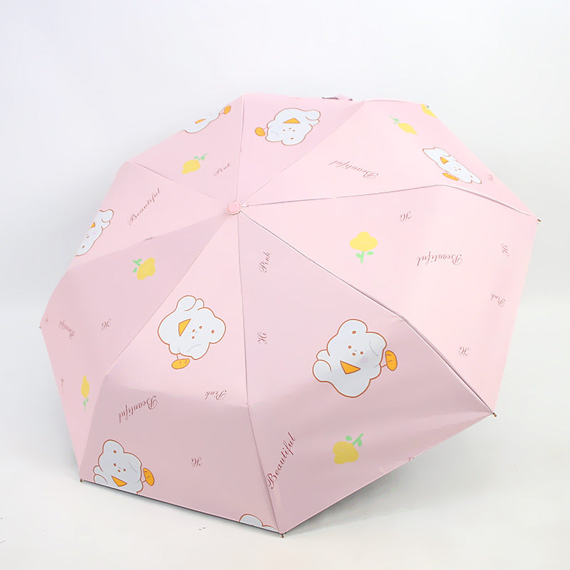 Women's Foldable Umbrella with Cute Design Kalsten