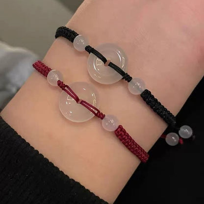 Adjustable Gemstone Macrame Bracelet Acalora