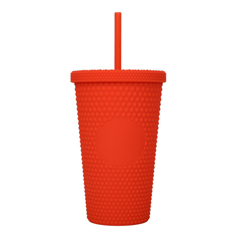 Unisex plastic drinking cup with textured design Kalsten