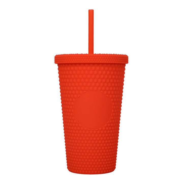 Unisex plastic drinking cup with textured design Kalsten