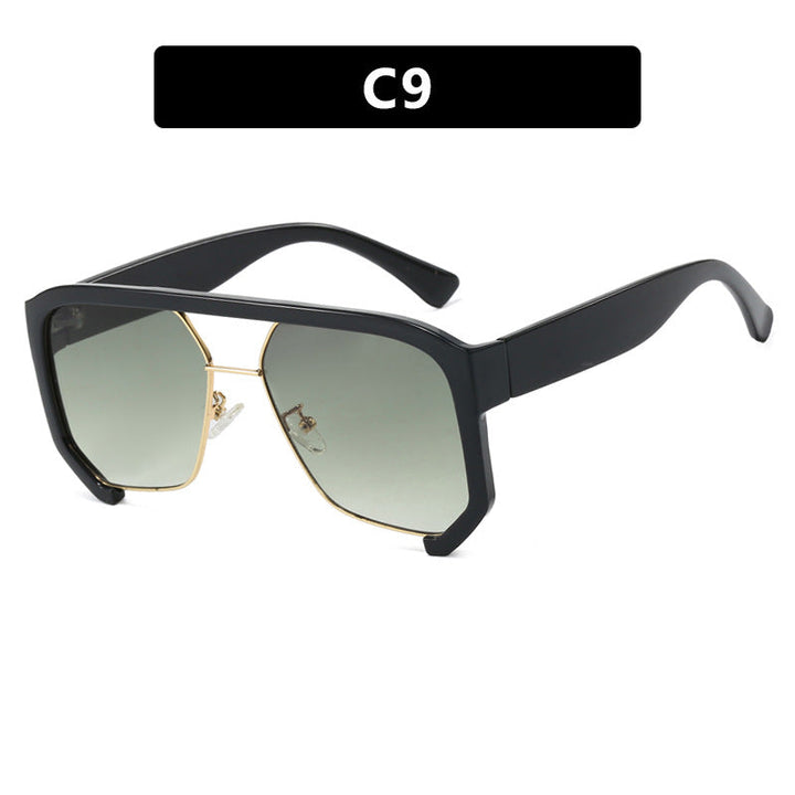 Ladies fashionable oversized sunglasses with elegant, faceted frame construction Kalsten
