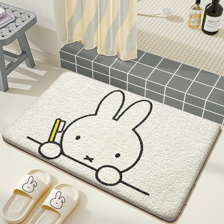 Cute Cartoon Bunny Bath Mat Kalsten