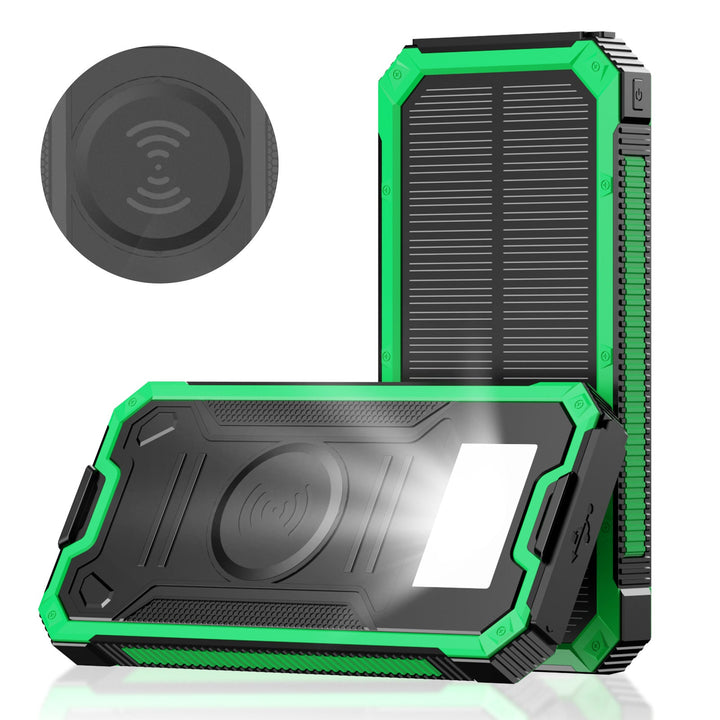 Portable Solar Power Bank with Fast Charging Function and Wireless Charging Adapter Kalsten