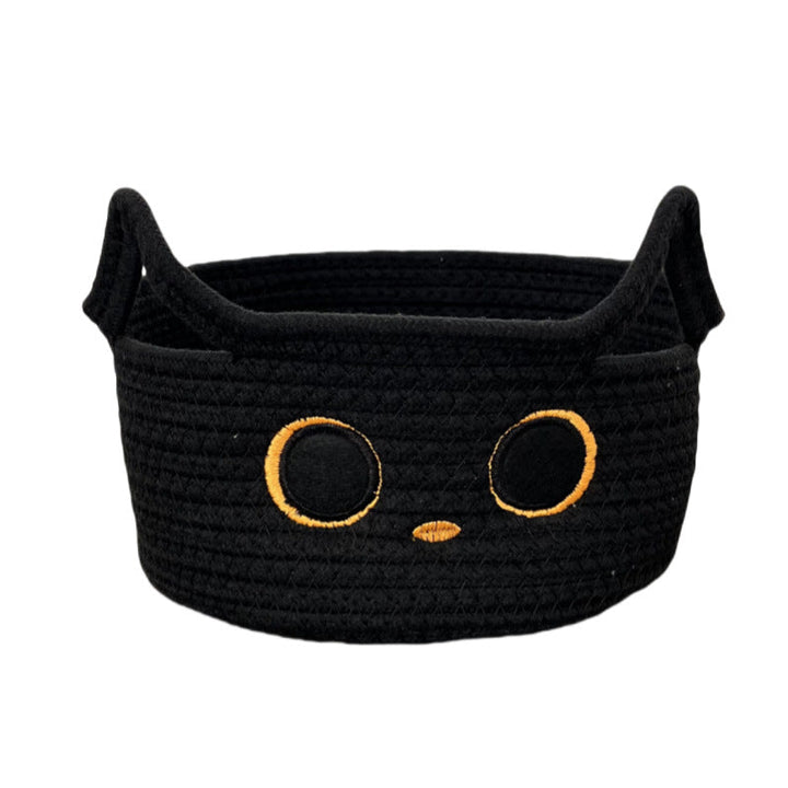 Ladies Playful Storage Basket with Cat Design Kalsten