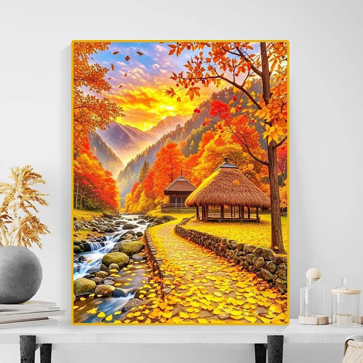 Autumn Landscape Canvas Art Print Kalsten