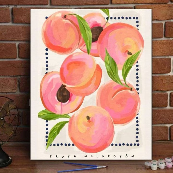 Peach Blossom Decorative Canvas Art Print Kalsten