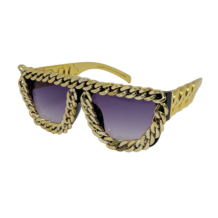 Women's sunglasses with eye-catching chain frame Kalsten