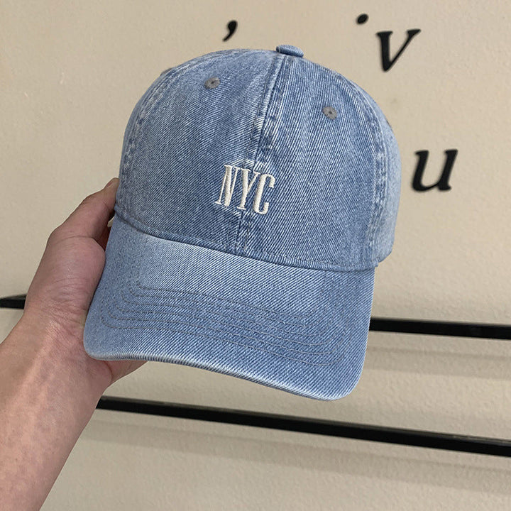 Women's Vintage-Inspired Denim Baseball Cap Kalsten