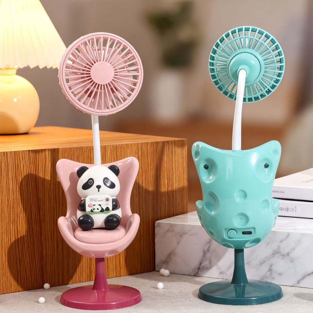 Women's Portable Mini Fan with Fun Bear Design Kalsten