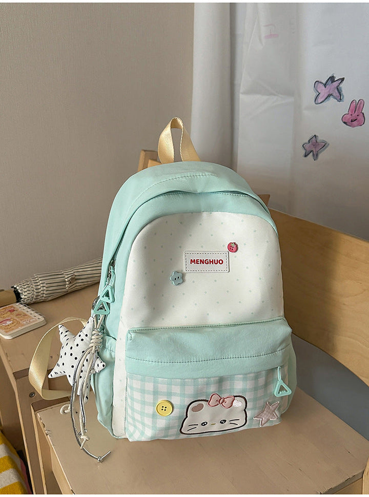 Girls' Adorable Cute Character-Themed School Backpack