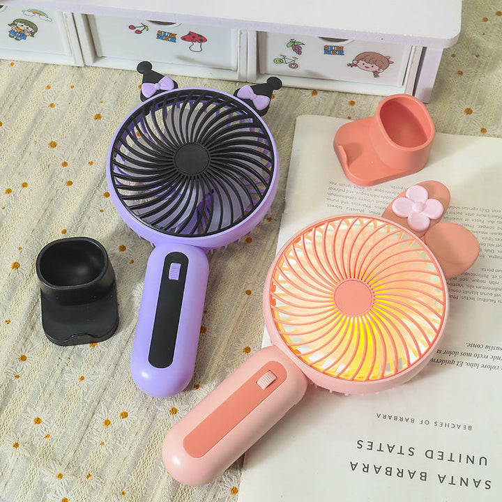 Ladies Portable Hand Fan with USB Connection and LED Lighting Kalsten