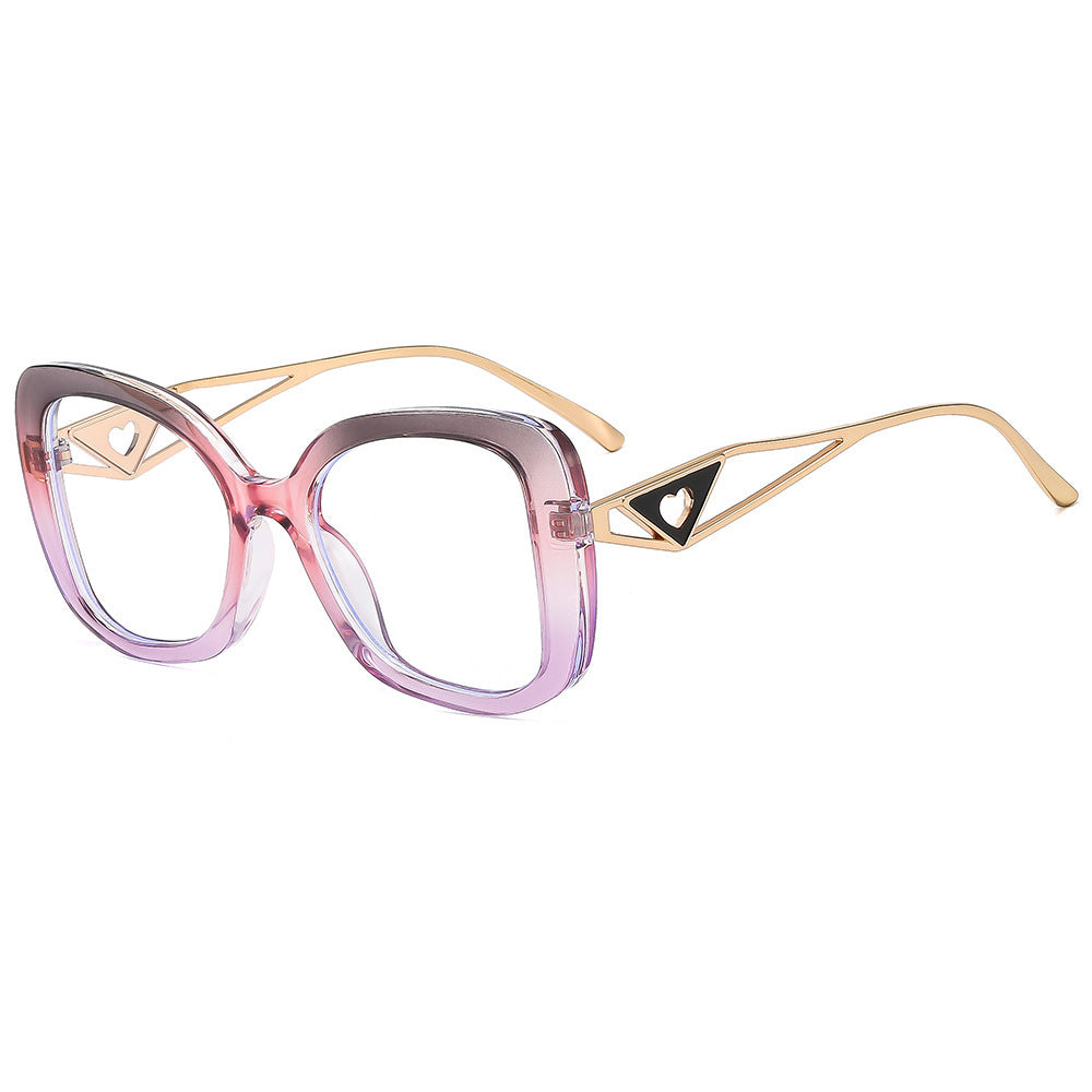 Ladies fashionable oversized sunglasses with luxurious heart detail Kalsten