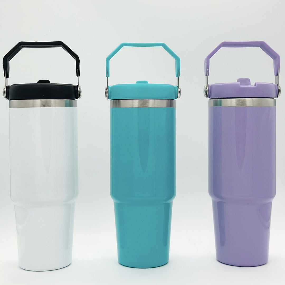Women's insulating mug with practical folding handles Kalsten