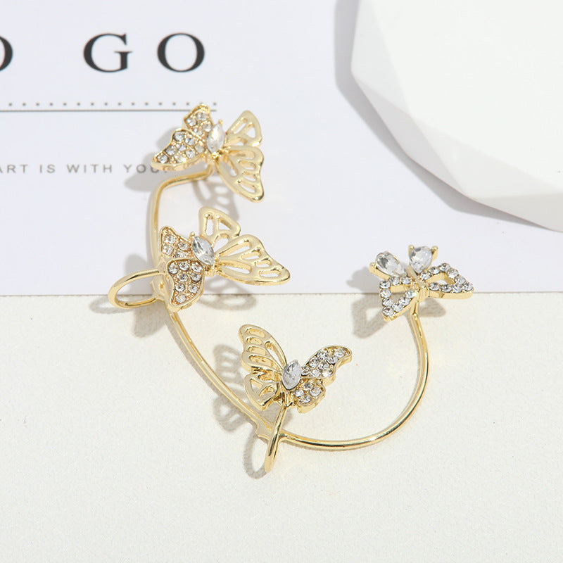 Rhinestone Butterfly Hair Clip Kalsten