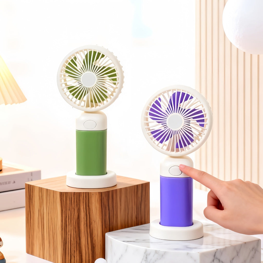 Ladies Portable Hand Fan with USB Charging Function and Ergonomic Design Kalsten