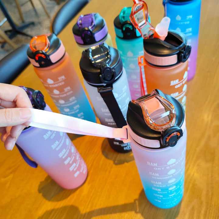 Ladies motivating water bottle with time markings Kalsten