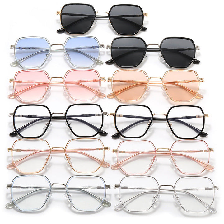 Women geometric sunglasses with elegant lens design Kalsten