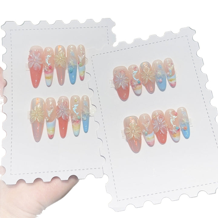 Artificial Flowers Nail Tips Kalsten