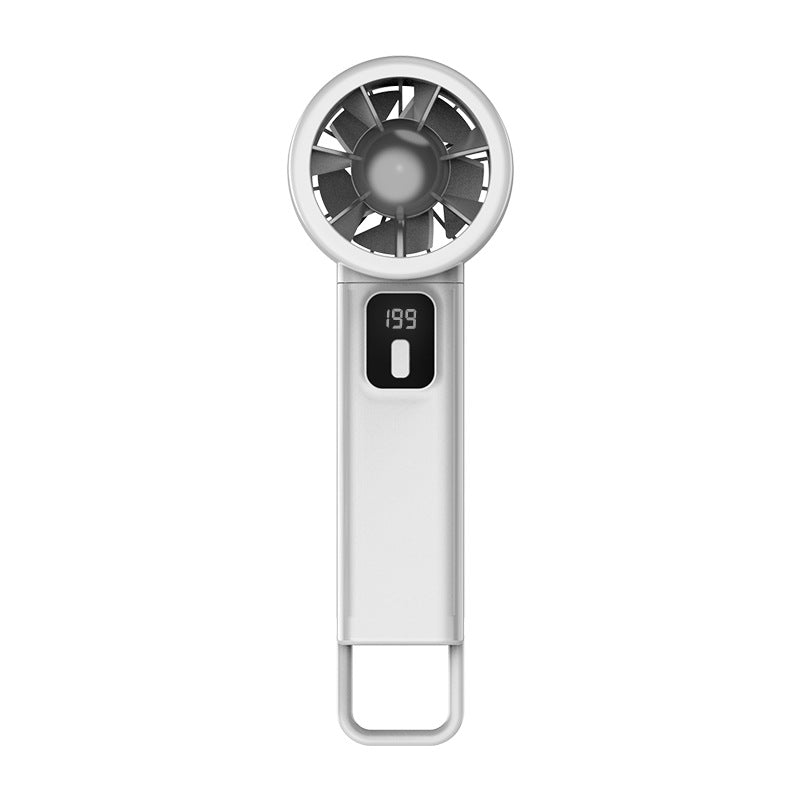 Women Portable Handheld Fan with Digital Display Kalsten