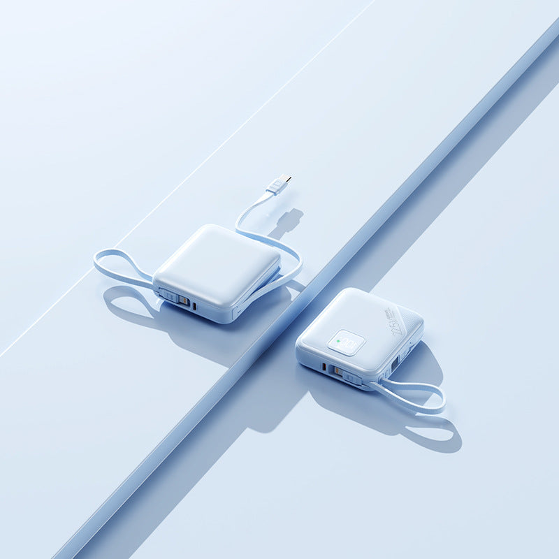 Portable power bank with integrated fast charging ports and digital battery level display Kalsten